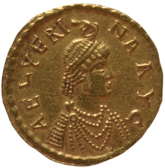 Aelia Verina, Augusta, 457-474  (Constantinople mint - Gold Solidus) Canellopoulos Museum, Athens, Inv.  N 538